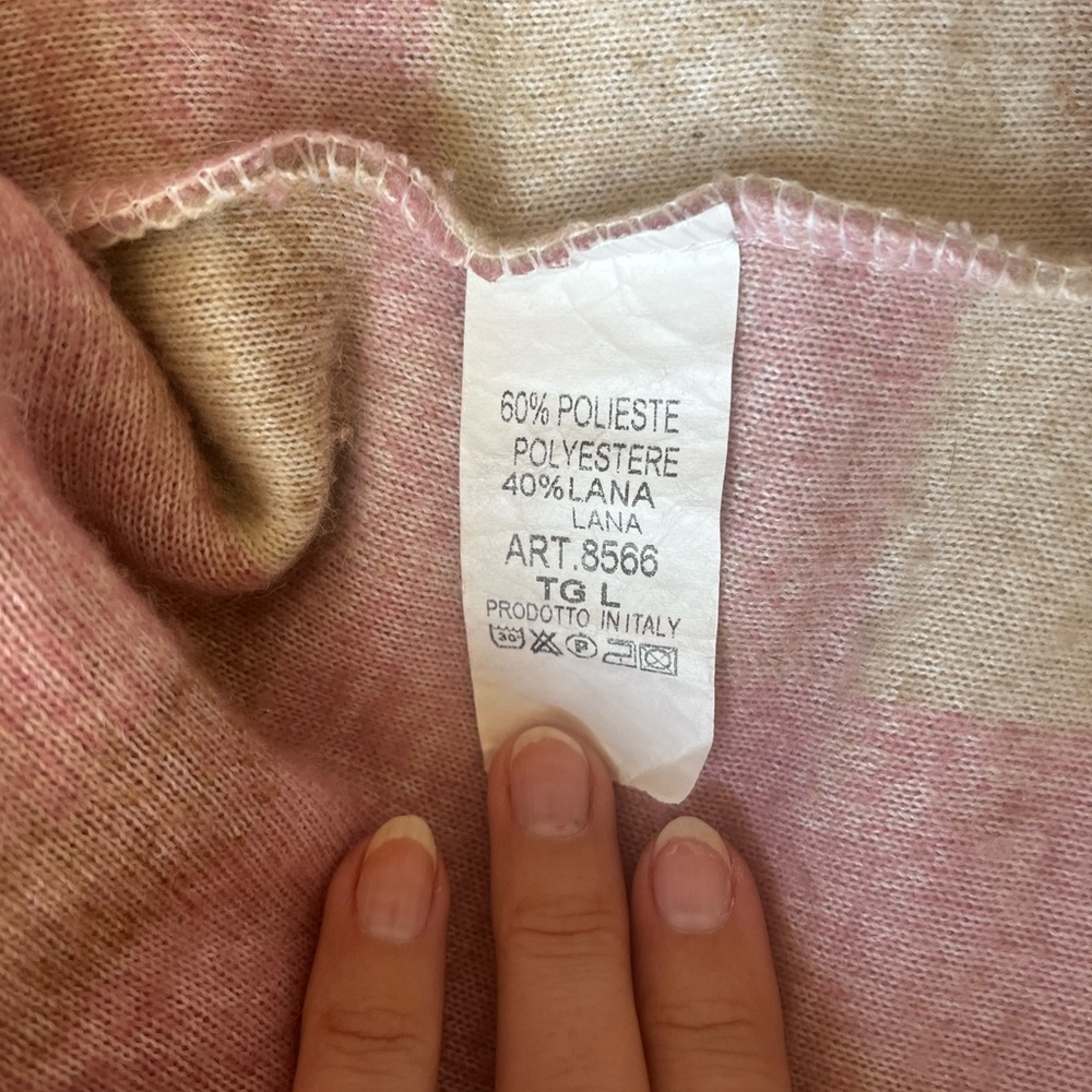 American Eagle Oversized Pink and Tan Plaid Shacket - Picture 6 of 6